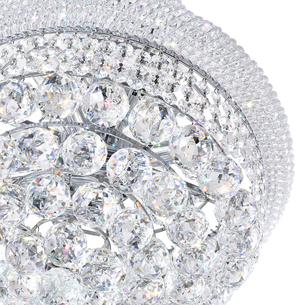 Empire 17 Light Down Chandelier With Chrome Finish