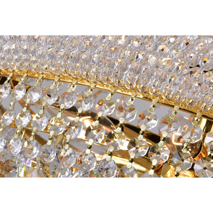 Empire 17 Light Down Chandelier With Gold Finish
