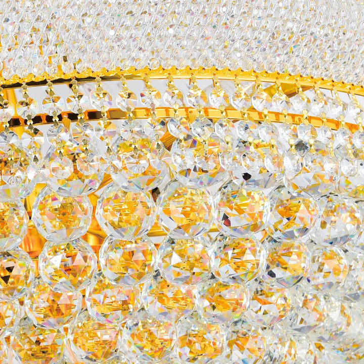 Empire 34 Light Down Chandelier With Gold Finish