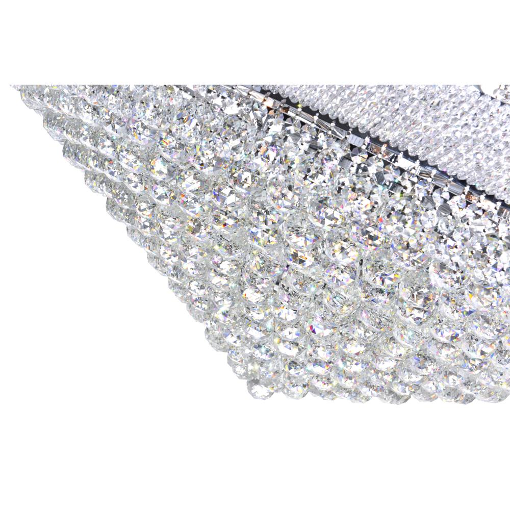 Empire 38 Light Down Chandelier With Chrome Finish