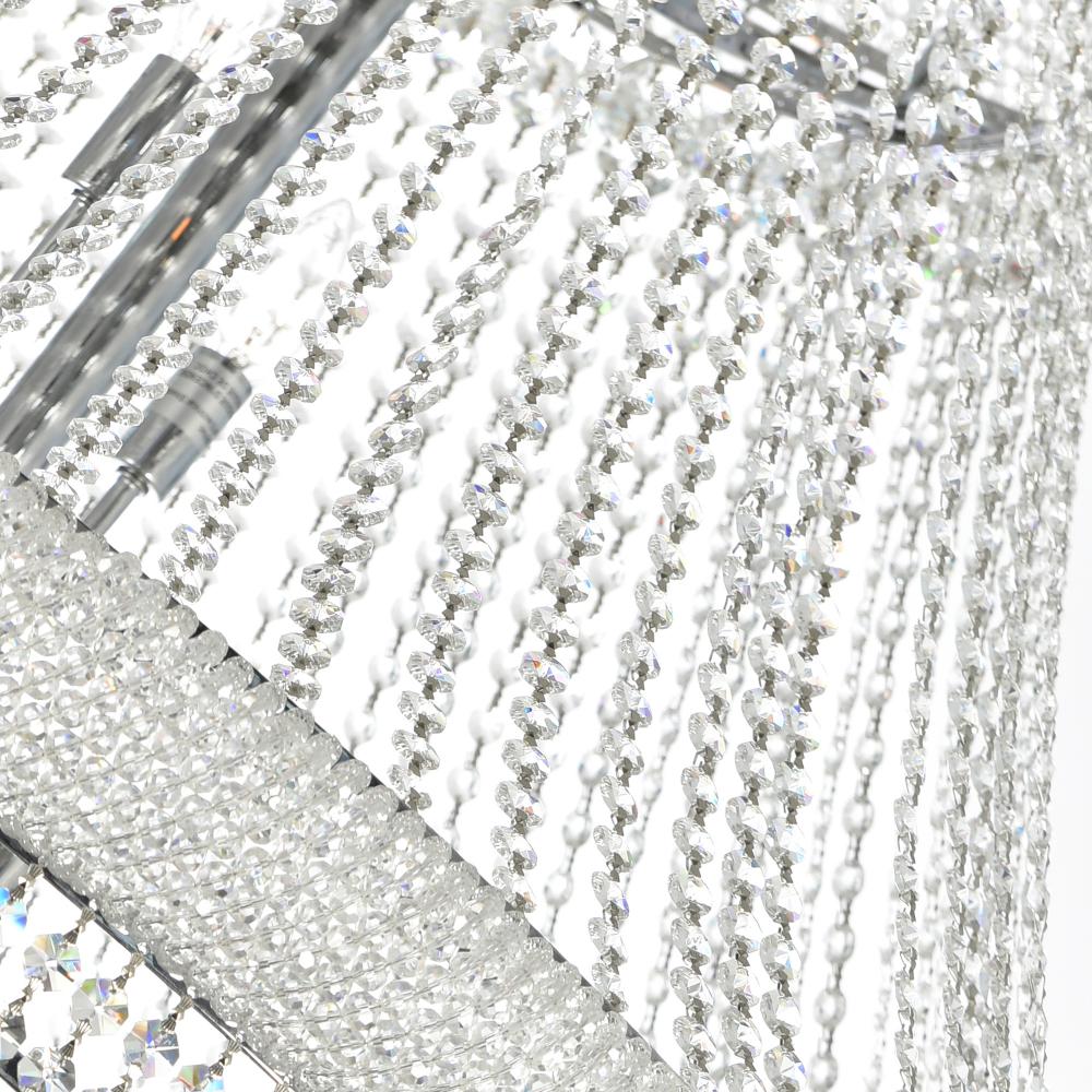 Empire 42 Light Down Chandelier With Chrome Finish