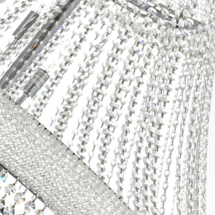 Empire 42 Light Down Chandelier With Chrome Finish