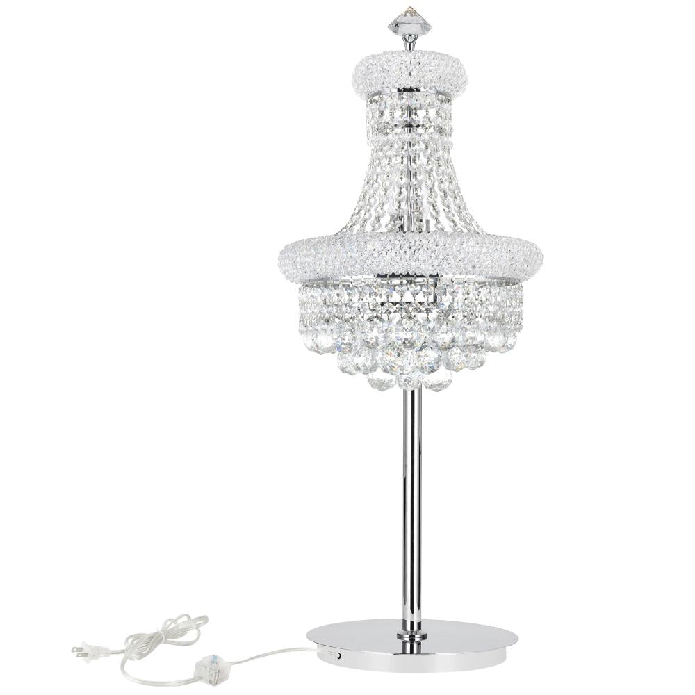 Empire 6 Light Table Lamp With Chrome Finish