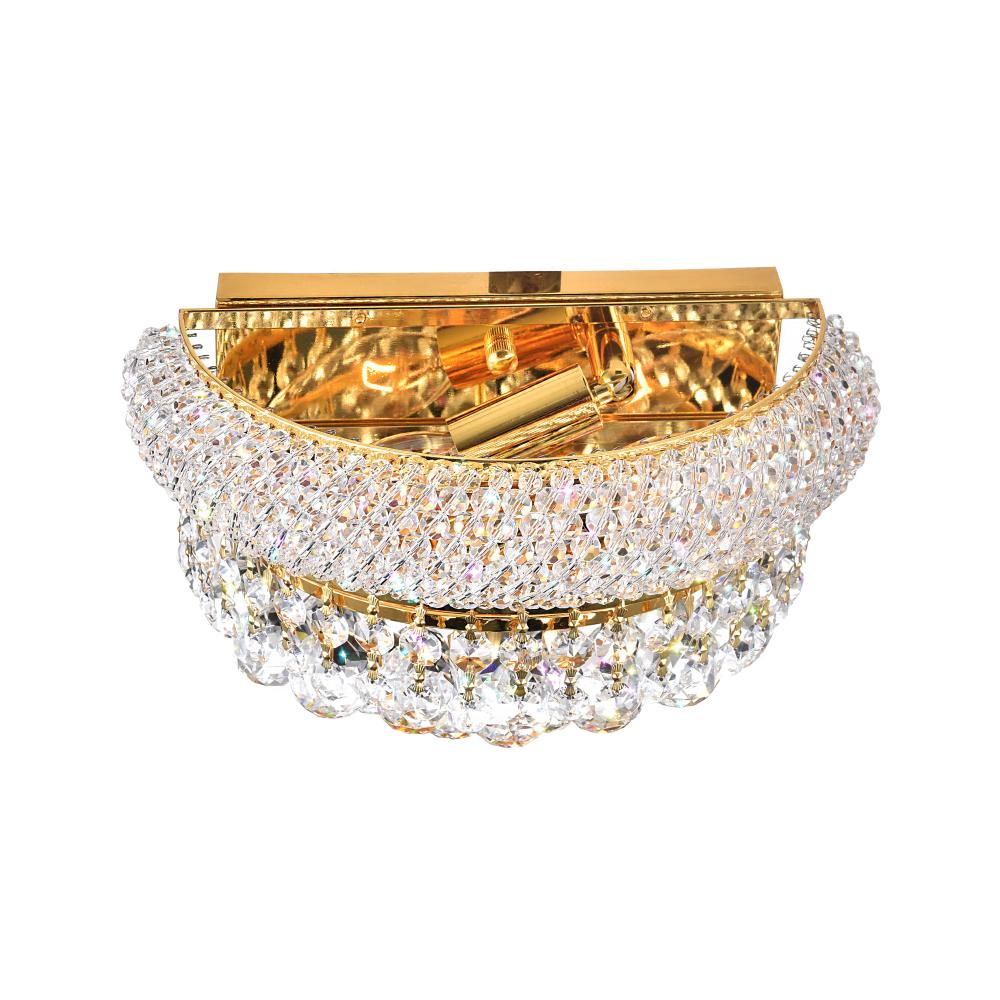 Empire 2 Light Wall Sconce With Gold Finish
