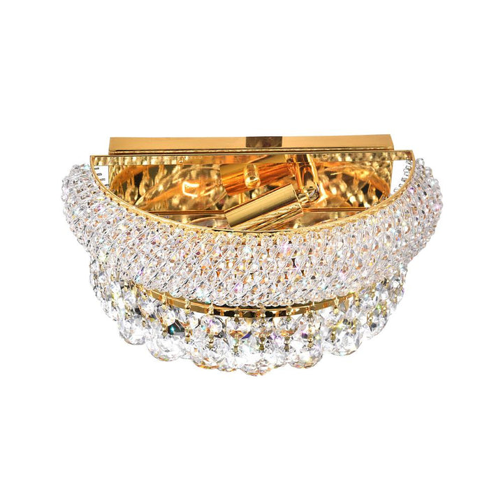 Empire 2 Light Wall Sconce With Gold Finish