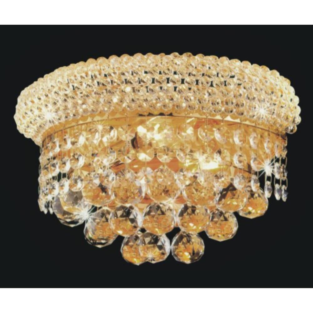 Empire 2 Light Wall Sconce With Gold Finish
