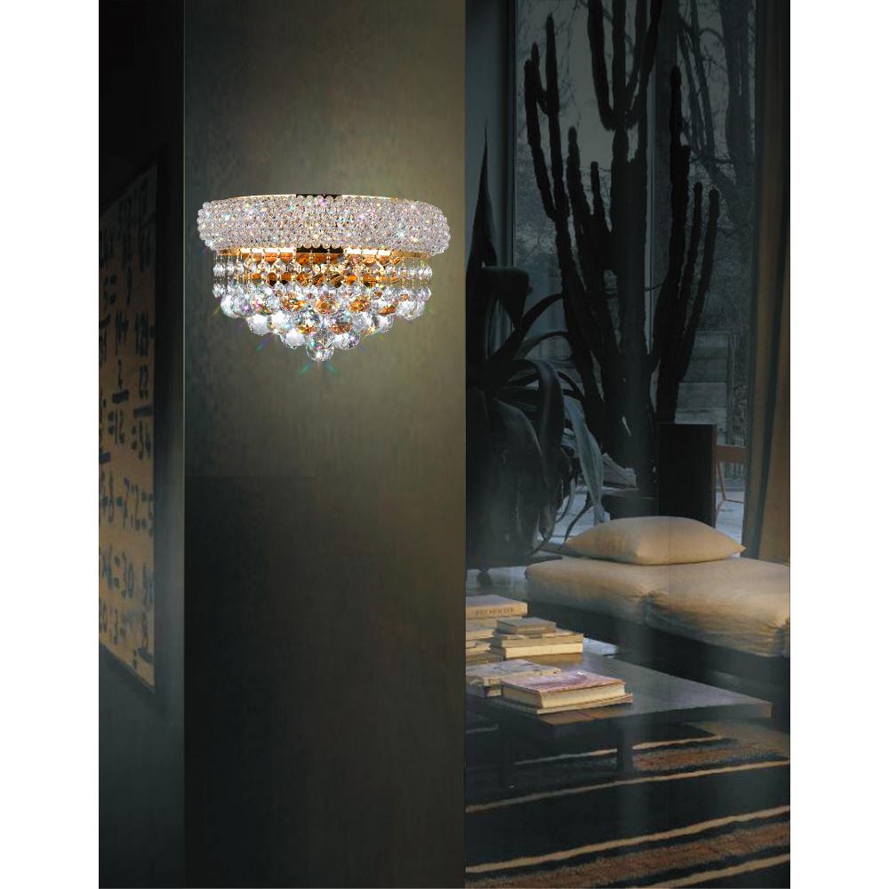 Empire 2 Light Wall Sconce With Gold Finish