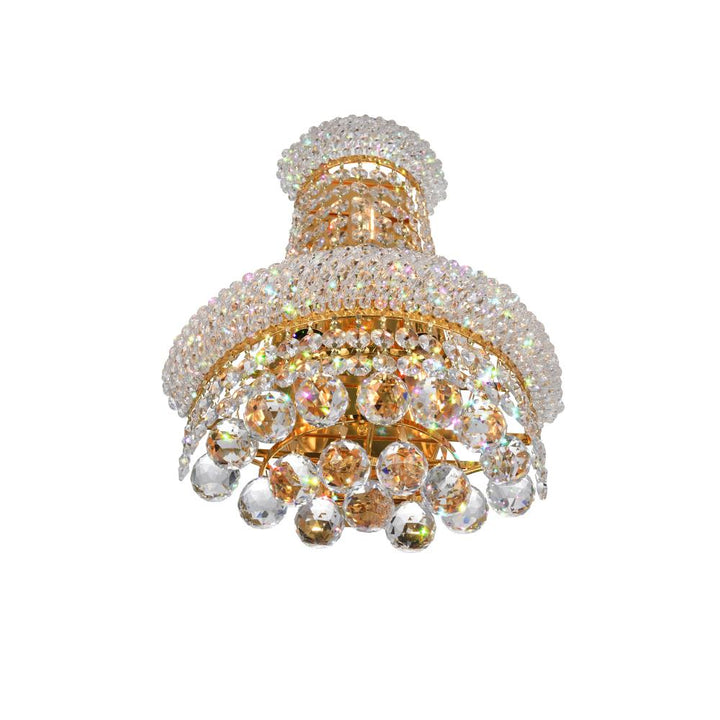 Empire 3 Light Wall Sconce With Gold Finish
