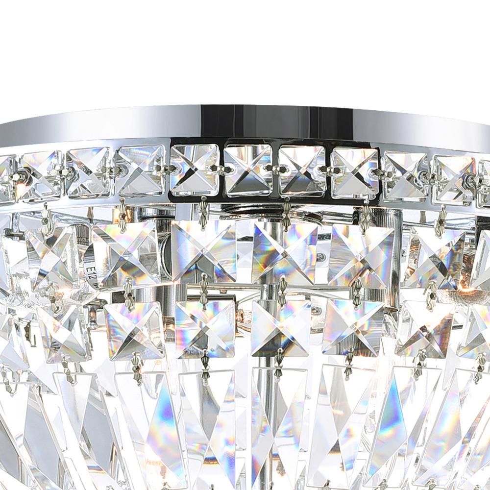 Stefania 5 Light Bowl Flush Mount With Chrome Finish