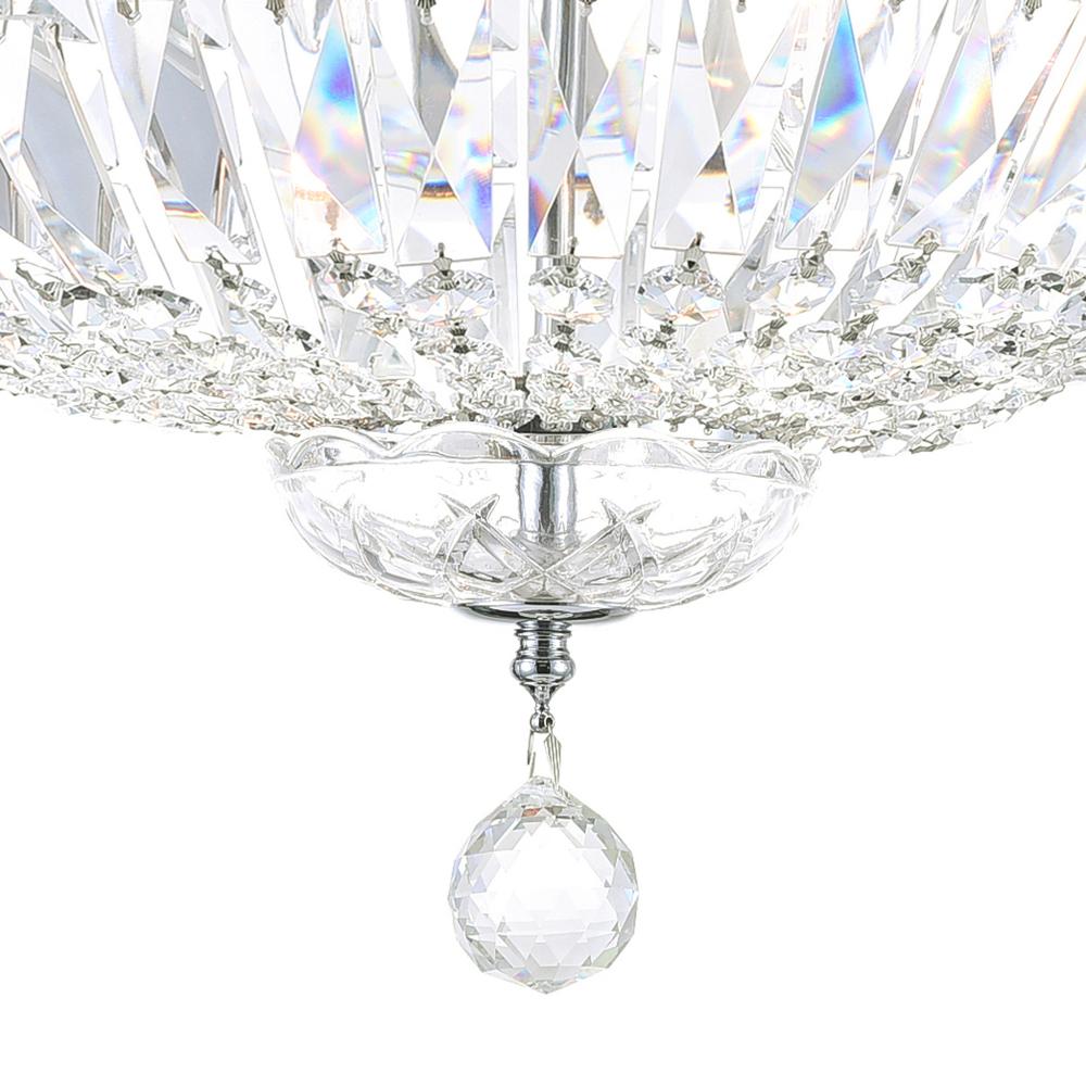 Stefania 5 Light Bowl Flush Mount With Chrome Finish
