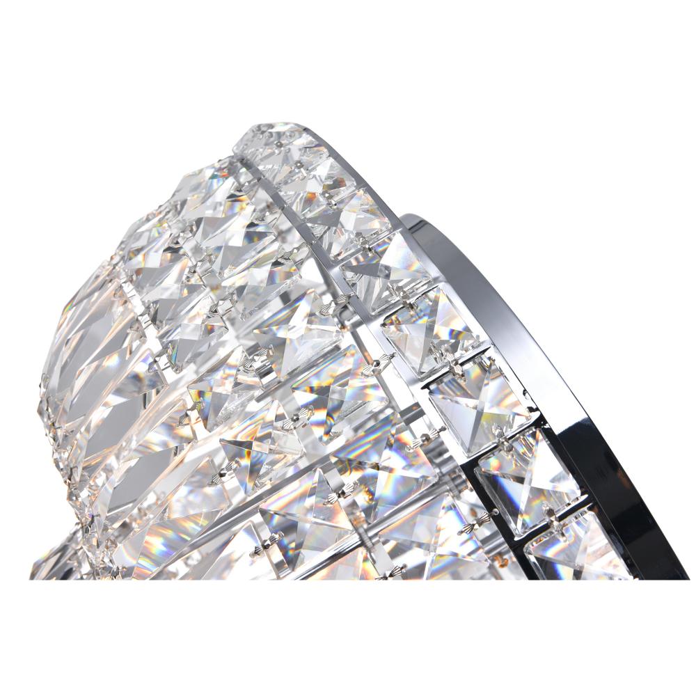 Stefania 8 Light Bowl Flush Mount With Chrome Finish