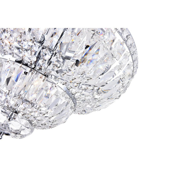 Stefania 8 Light Down Chandelier With Chrome Finish