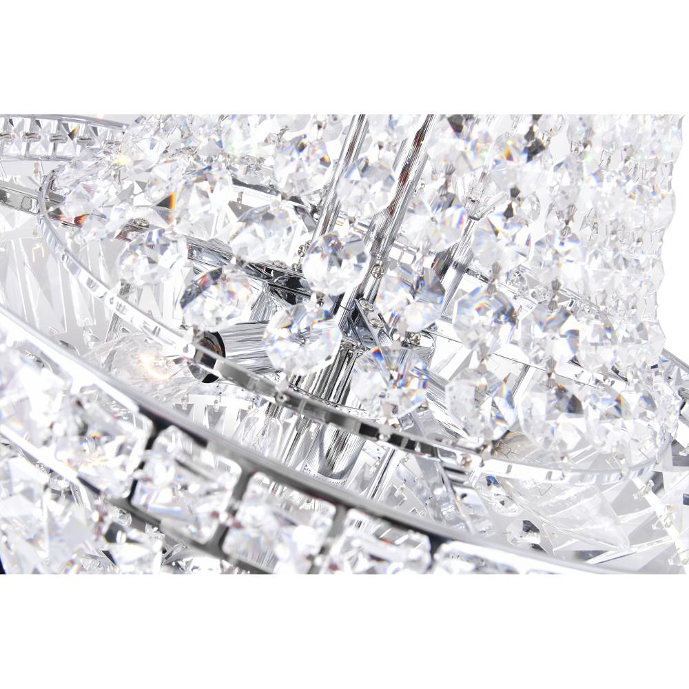Stefania 8 Light Down Chandelier With Chrome Finish
