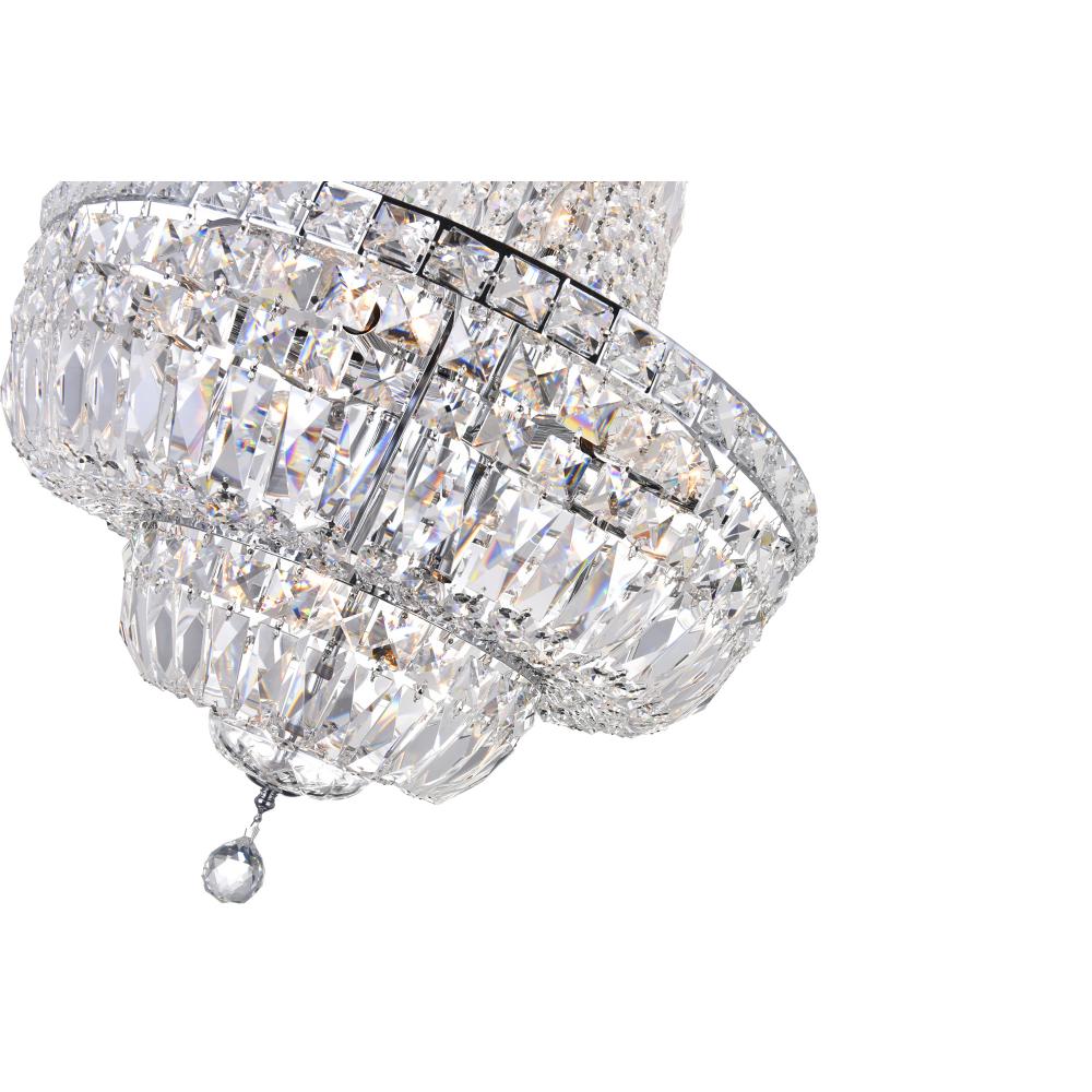 Stefania 13 Light Down Chandelier With Chrome Finish