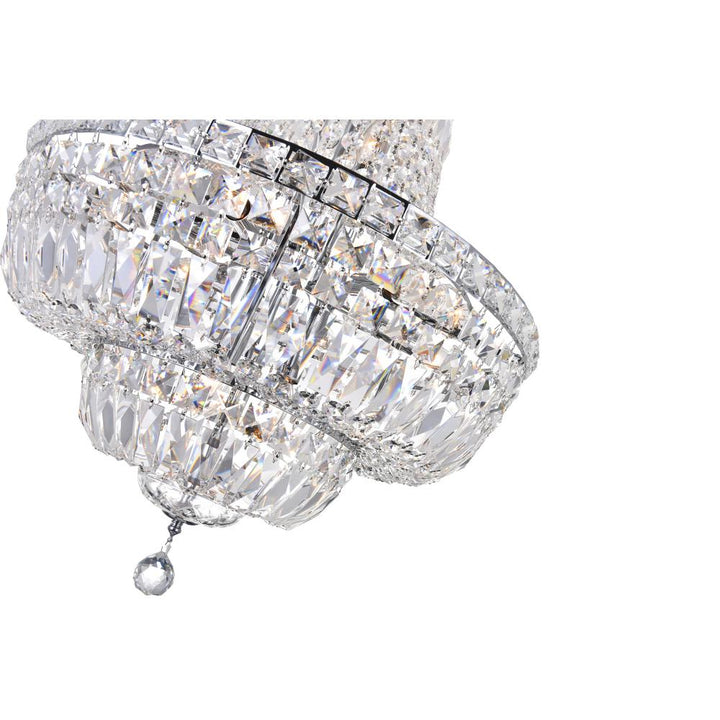 Stefania 13 Light Down Chandelier With Chrome Finish