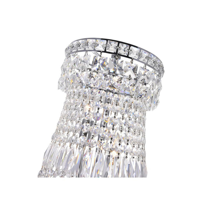 Stefania 13 Light Down Chandelier With Chrome Finish