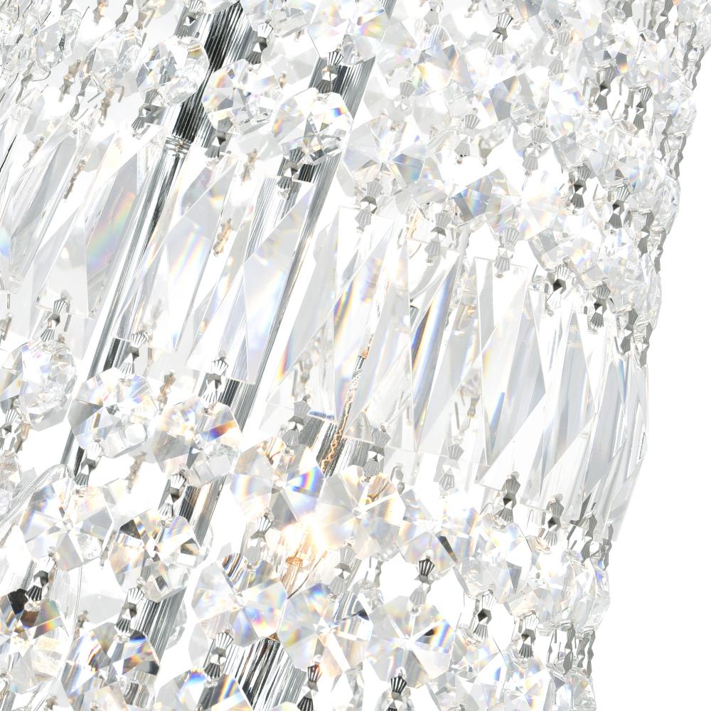 Stefania 17 Light Down Chandelier With Chrome Finish