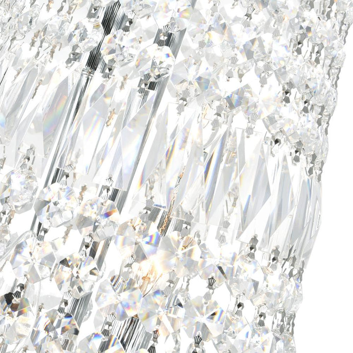 Stefania 17 Light Down Chandelier With Chrome Finish