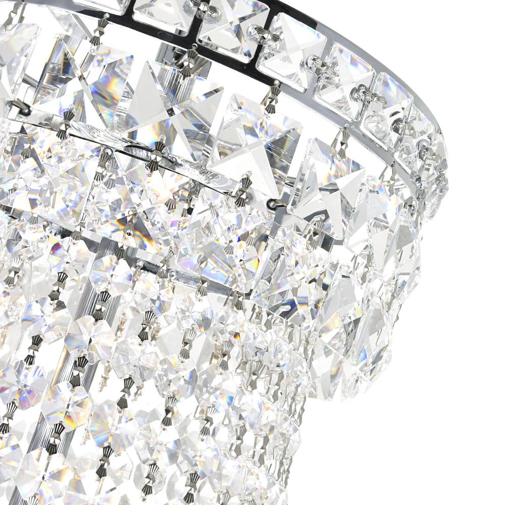 Stefania 17 Light Down Chandelier With Chrome Finish