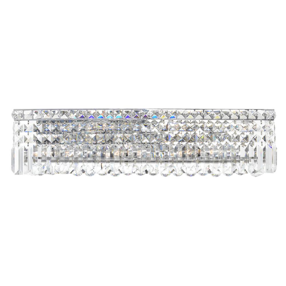 Colosseum 6 Light Vanity Light With Chrome Finish