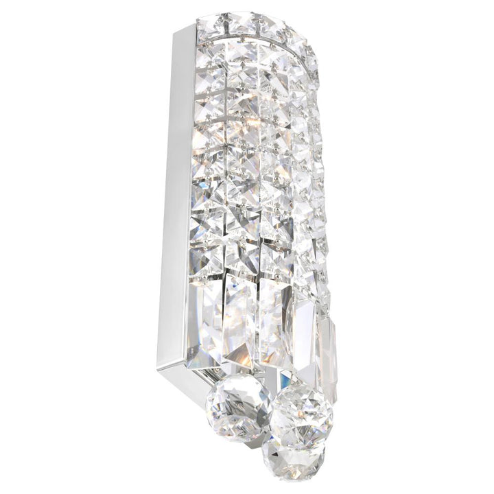 Colosseum 2 Light Bathroom Sconce With Chrome Finish