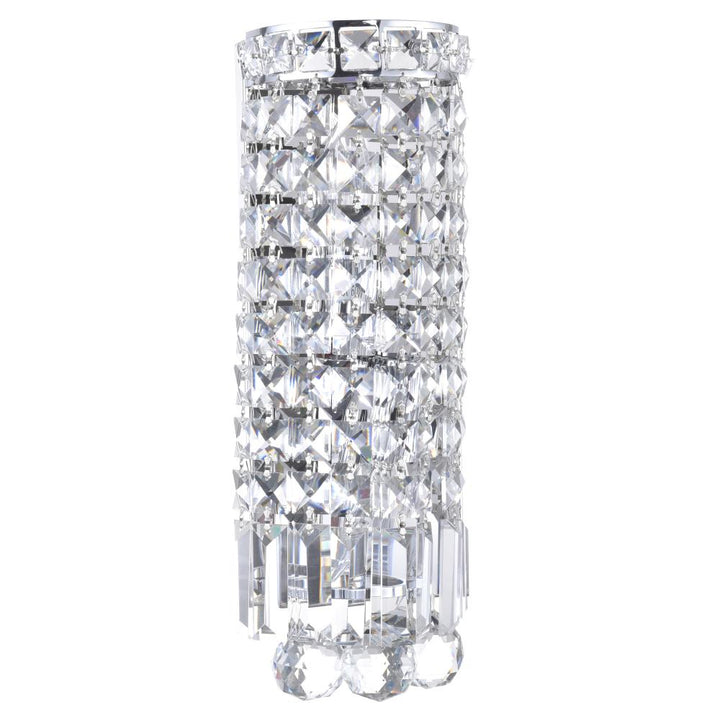 Colosseum 2 Light Bathroom Sconce With Chrome Finish