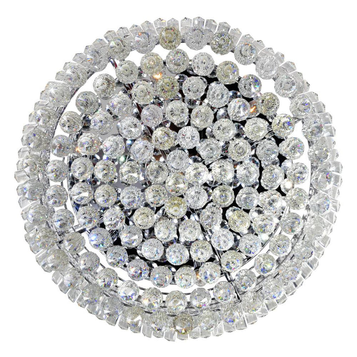 Colosseum 10 Light Flush Mount With Chrome Finish