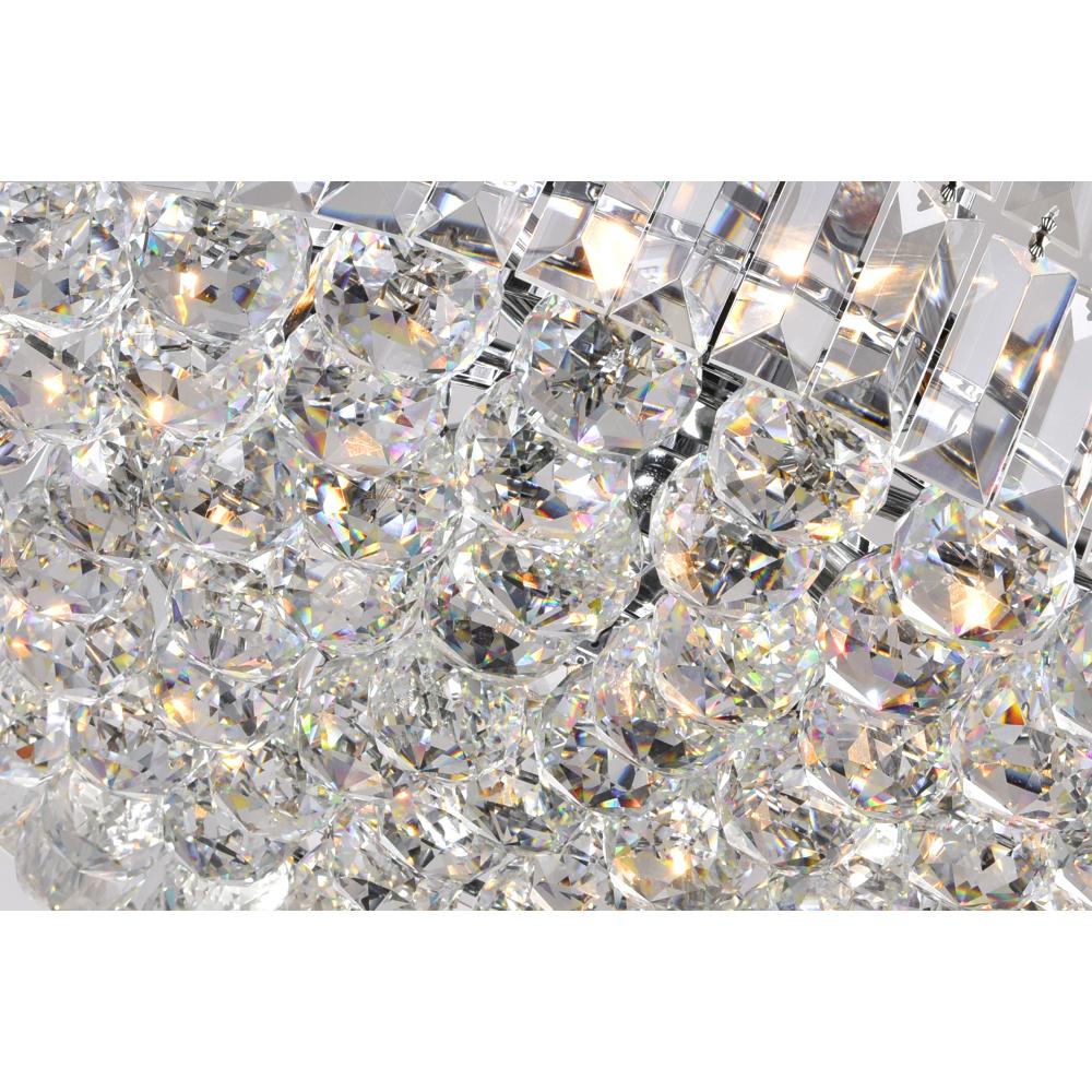 Colosseum 8 Light Down Chandelier With Chrome Finish