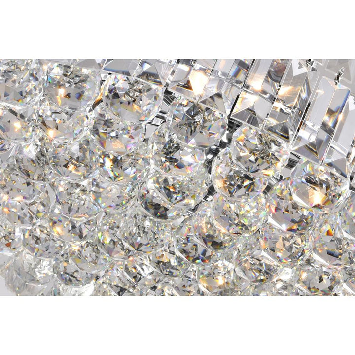 Colosseum 8 Light Down Chandelier With Chrome Finish