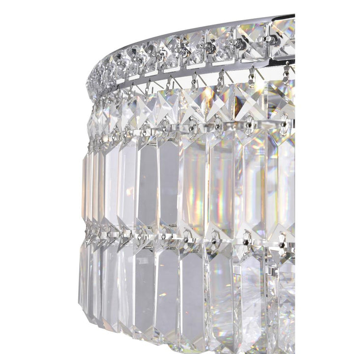 Colosseum 10 Light Down Chandelier With Chrome Finish