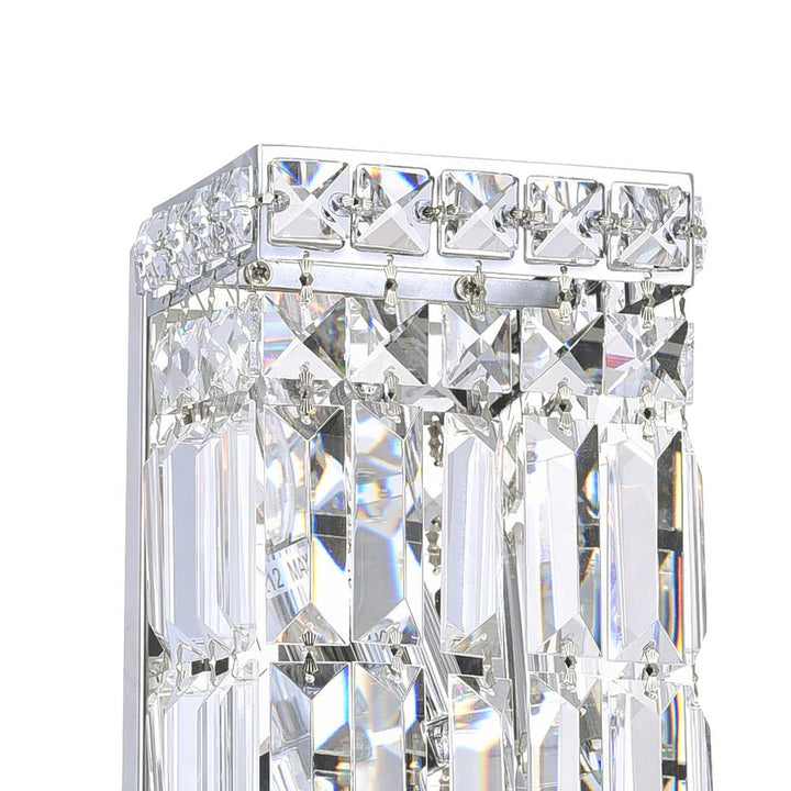 Colosseum 2 Light Bathroom Sconce With Chrome Finish