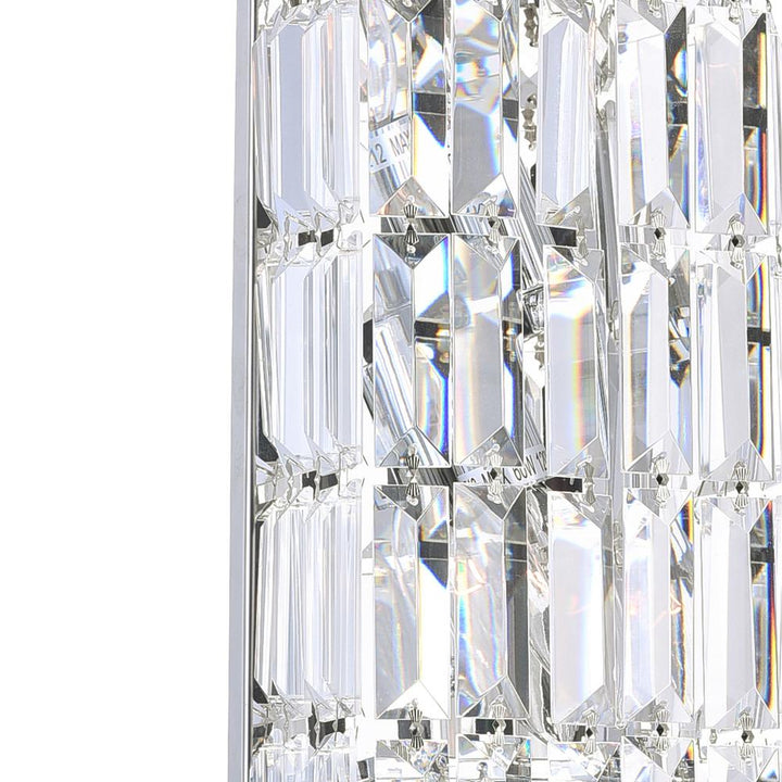 Colosseum 2 Light Bathroom Sconce With Chrome Finish
