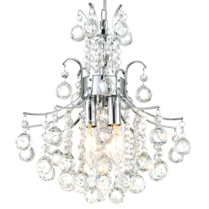 Princess 3 Light Mini Chandelier With Chrome Finish