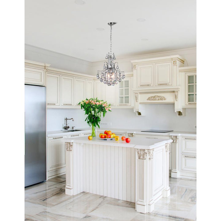 Princess 3 Light Mini Chandelier With Chrome Finish