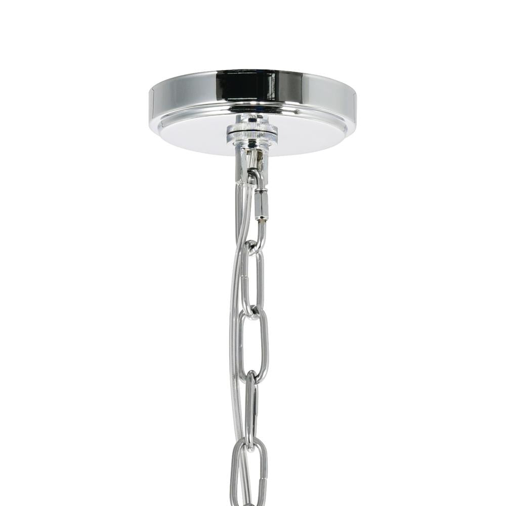 Princeton 6 Light Down Chandelier With Chrome Finish