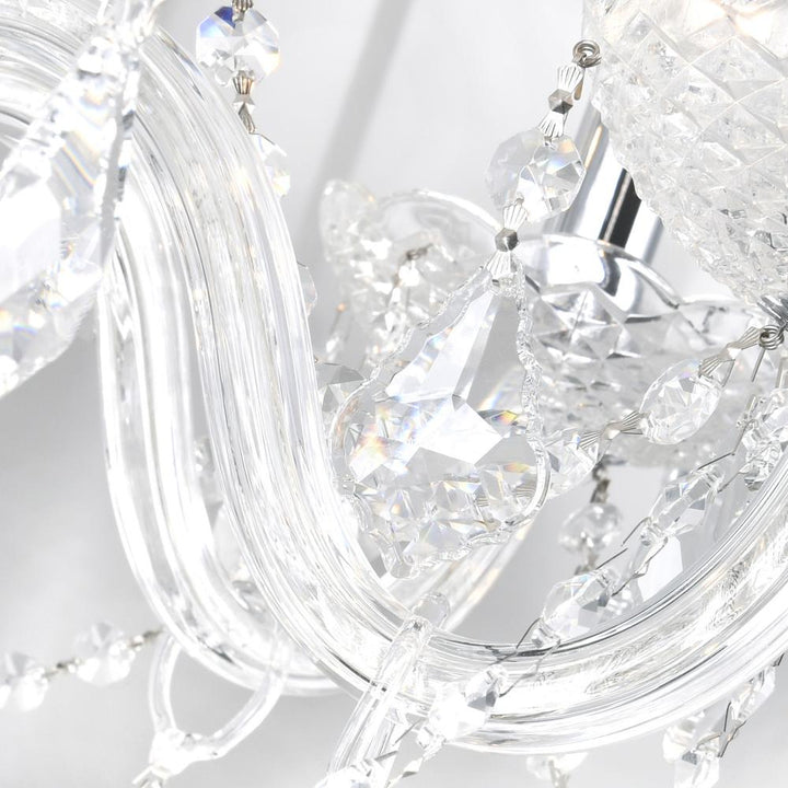 Princeton 6 Light Down Chandelier With Chrome Finish