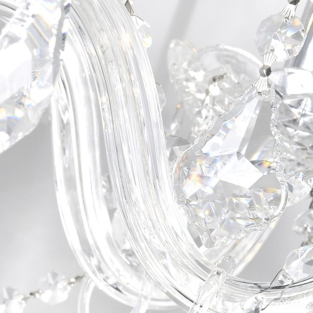 Princeton 12 Light Down Chandelier With Chrome Finish