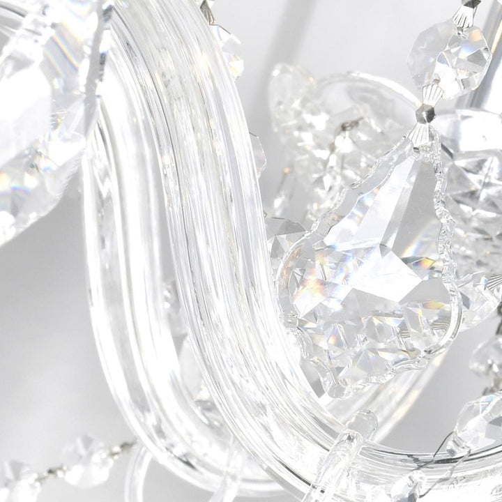 Princeton 12 Light Down Chandelier With Chrome Finish