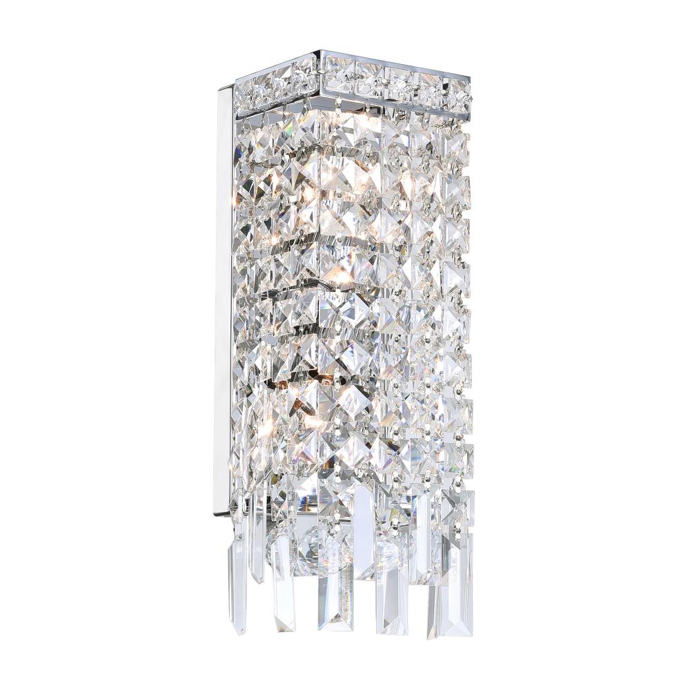 Colosseum 2 Light Wall Sconce With Chrome Finish