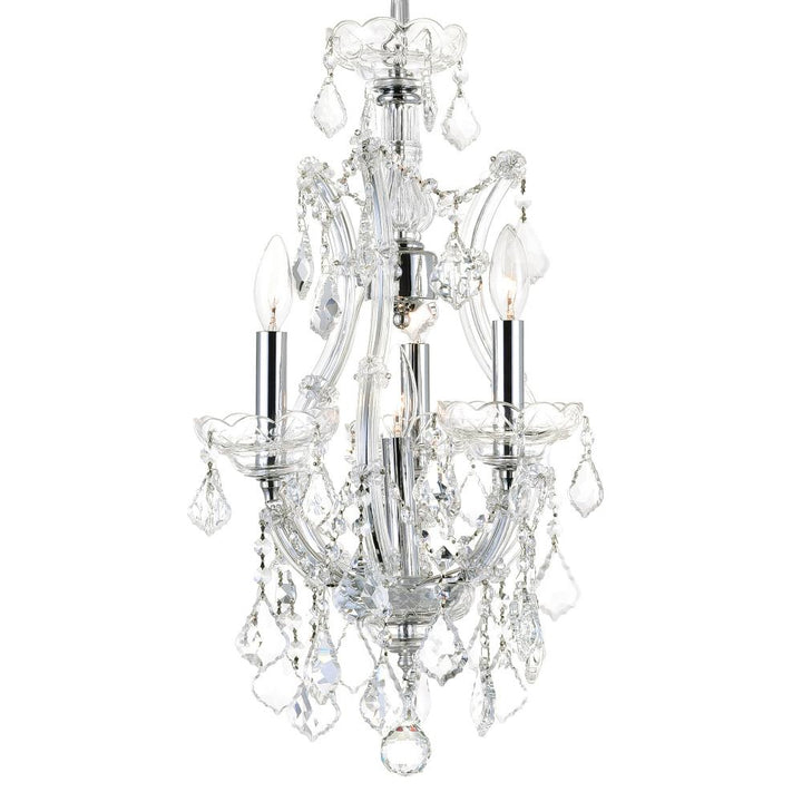 Maria Theresa 4 Light Up Mini Chandelier With Chrome Finish