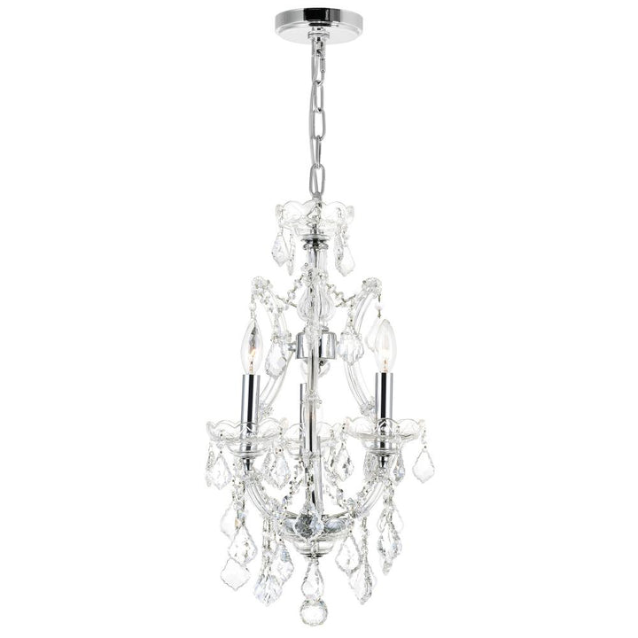 Maria Theresa 4 Light Up Mini Chandelier With Chrome Finish