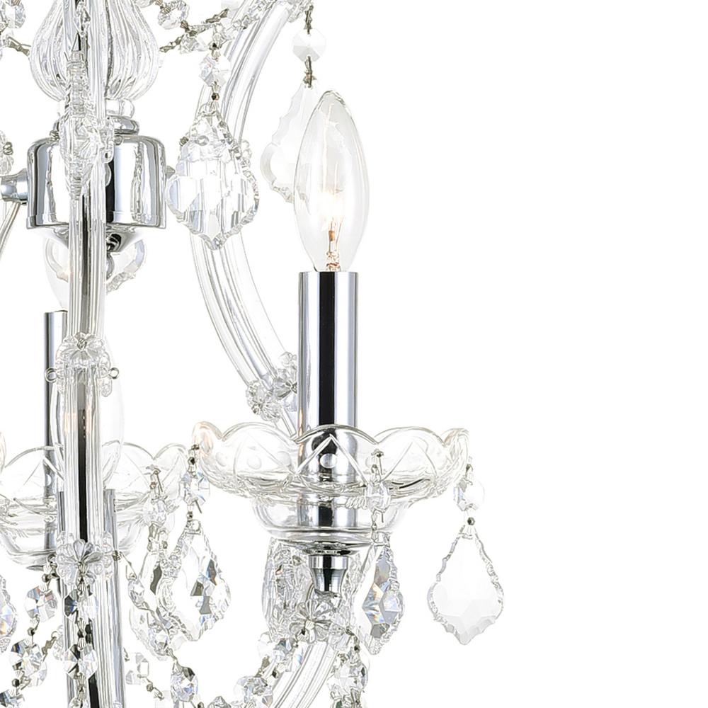 Maria Theresa 4 Light Up Mini Chandelier With Chrome Finish