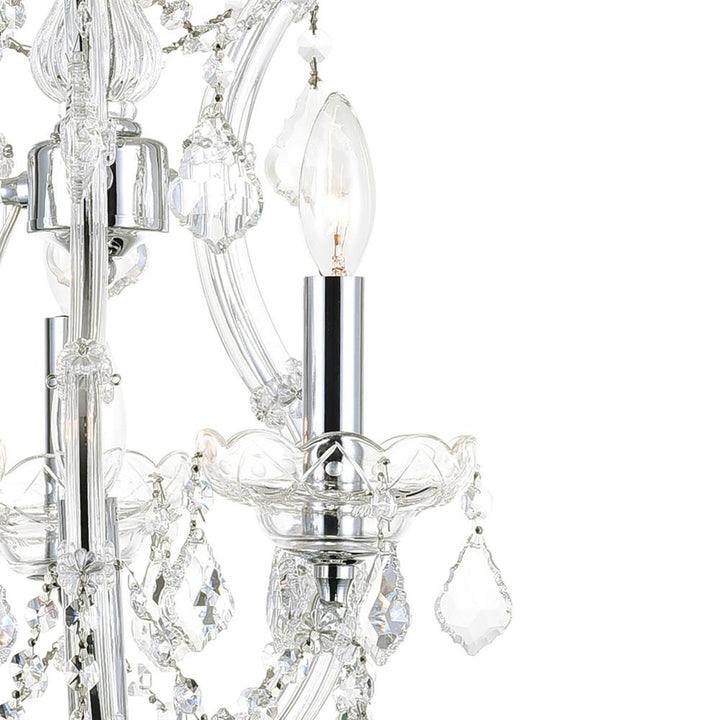 Maria Theresa 4 Light Up Mini Chandelier With Chrome Finish