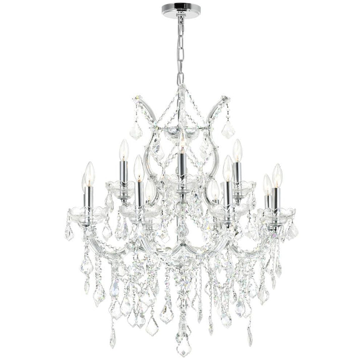 Maria Theresa 13 Light Up Chandelier With Chrome Finish