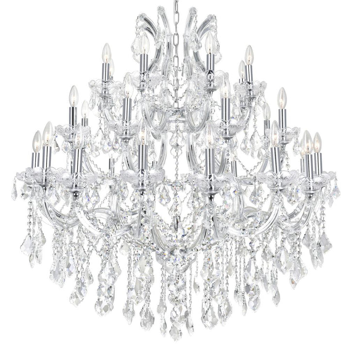 Maria Theresa 33 Light Up Chandelier With Chrome Finish