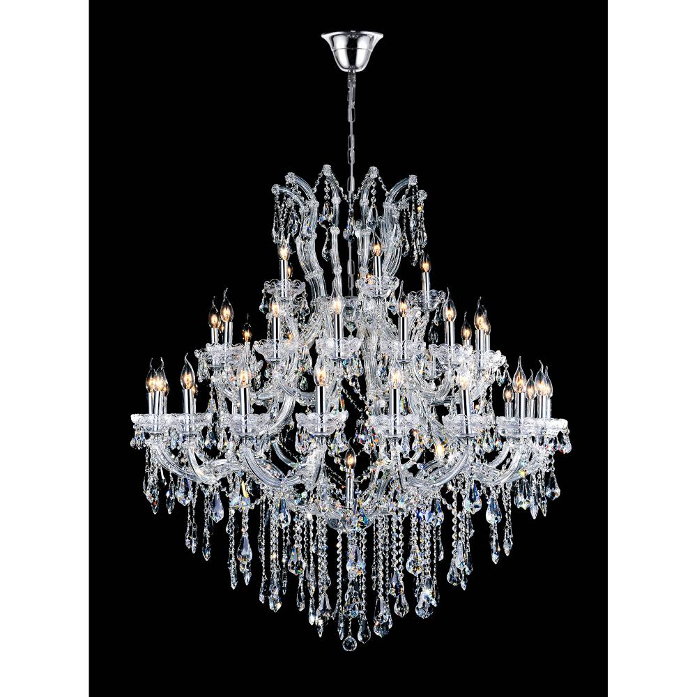 Maria Theresa 41 Light Up Chandelier With Chrome Finish