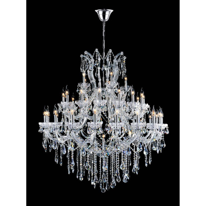 Maria Theresa 41 Light Up Chandelier With Chrome Finish