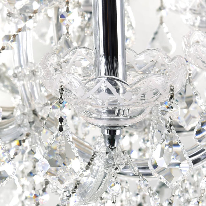 Maria Theresa 84 Light Up Chandelier With Chrome Finish