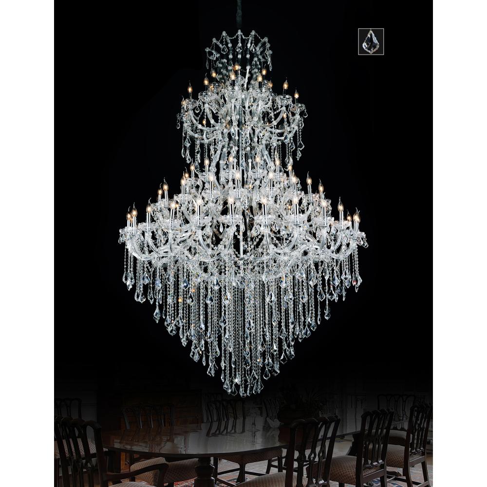 Maria Theresa 84 Light Up Chandelier With Chrome Finish