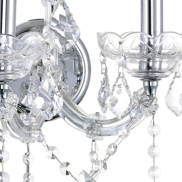 Maria Theresa 2 Light Wall Sconce With Chrome Finish